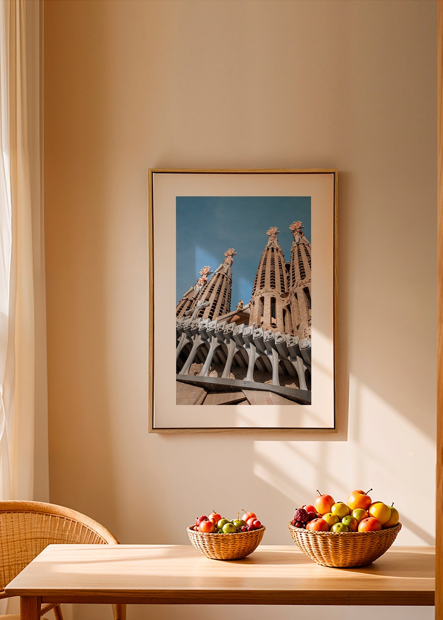 Arte para cidade Fachada Sagrada Família vertical