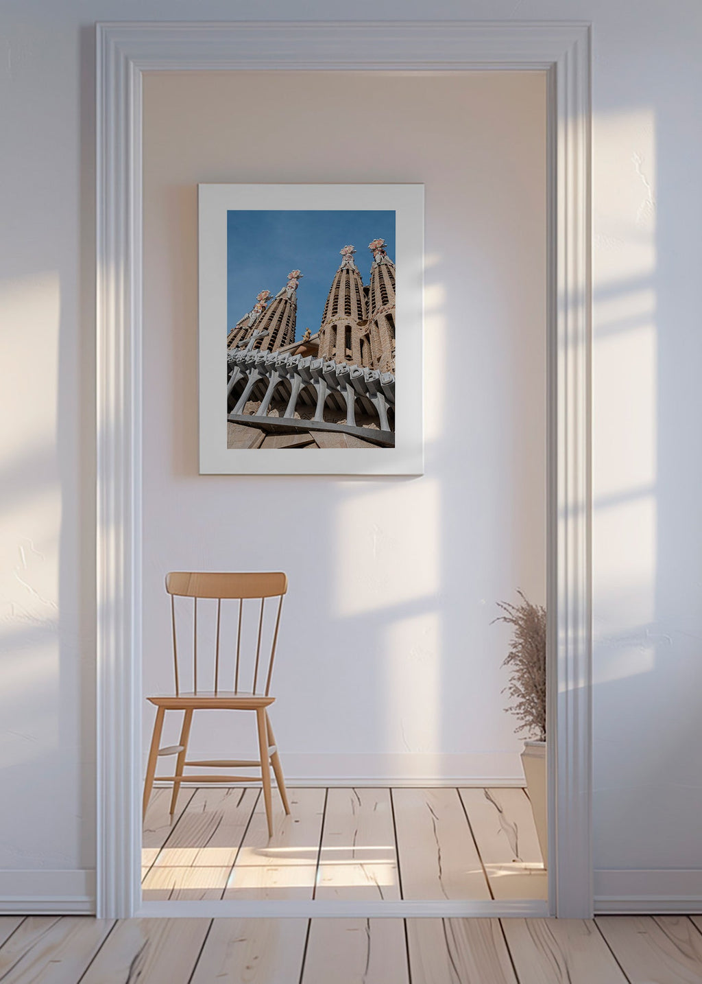 Arte para cidade Fachada Sagrada Família vertical