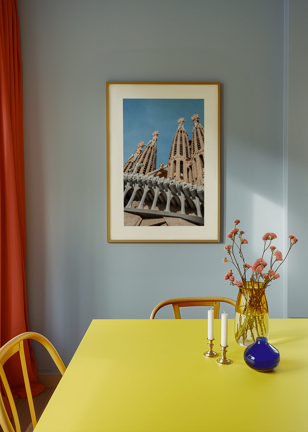 Arte para cidade Fachada Sagrada Família vertical