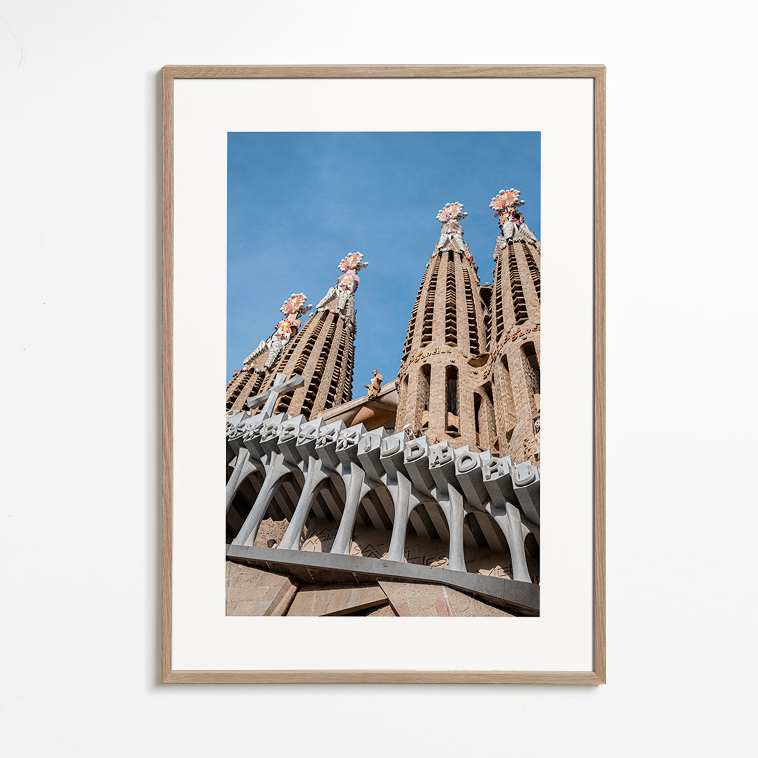 Arte para cidade Fachada Sagrada Família vertical