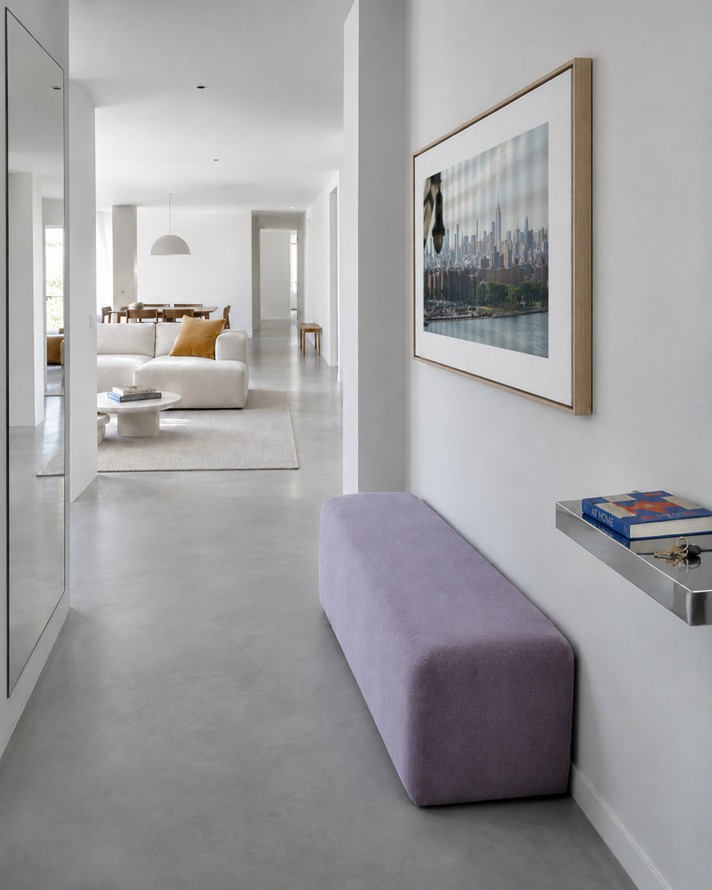 Manhattan Window - Framed canvas in an interior