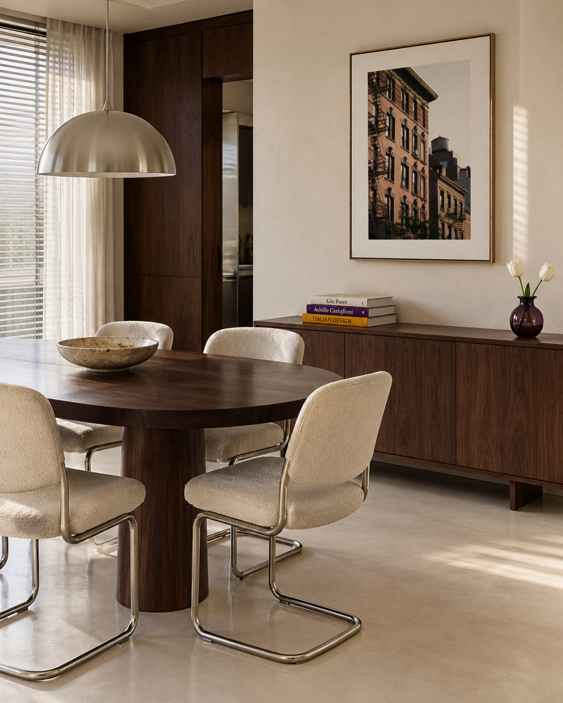 Fire Escape Light - Framed canvas in an interior