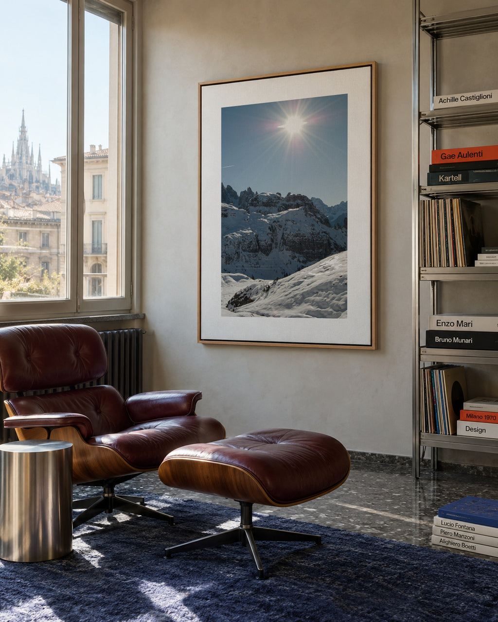 Winter Light - Framed canvas in an interior