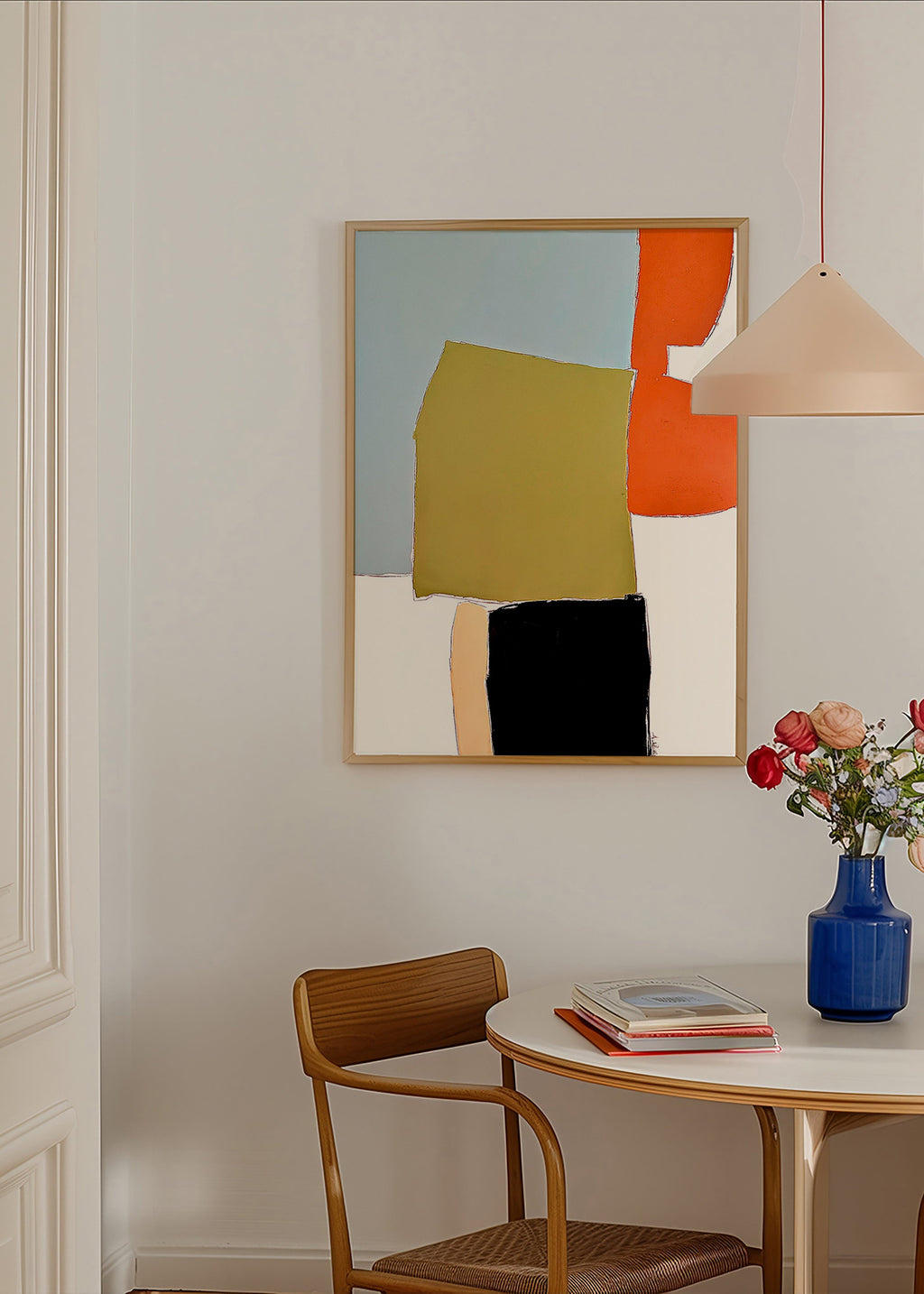 Quadro abstrato com blocos orgânicos – Product3