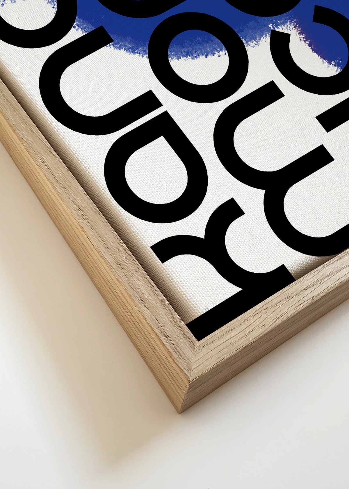 Famous Abstract Artist - Framed canvas detail
