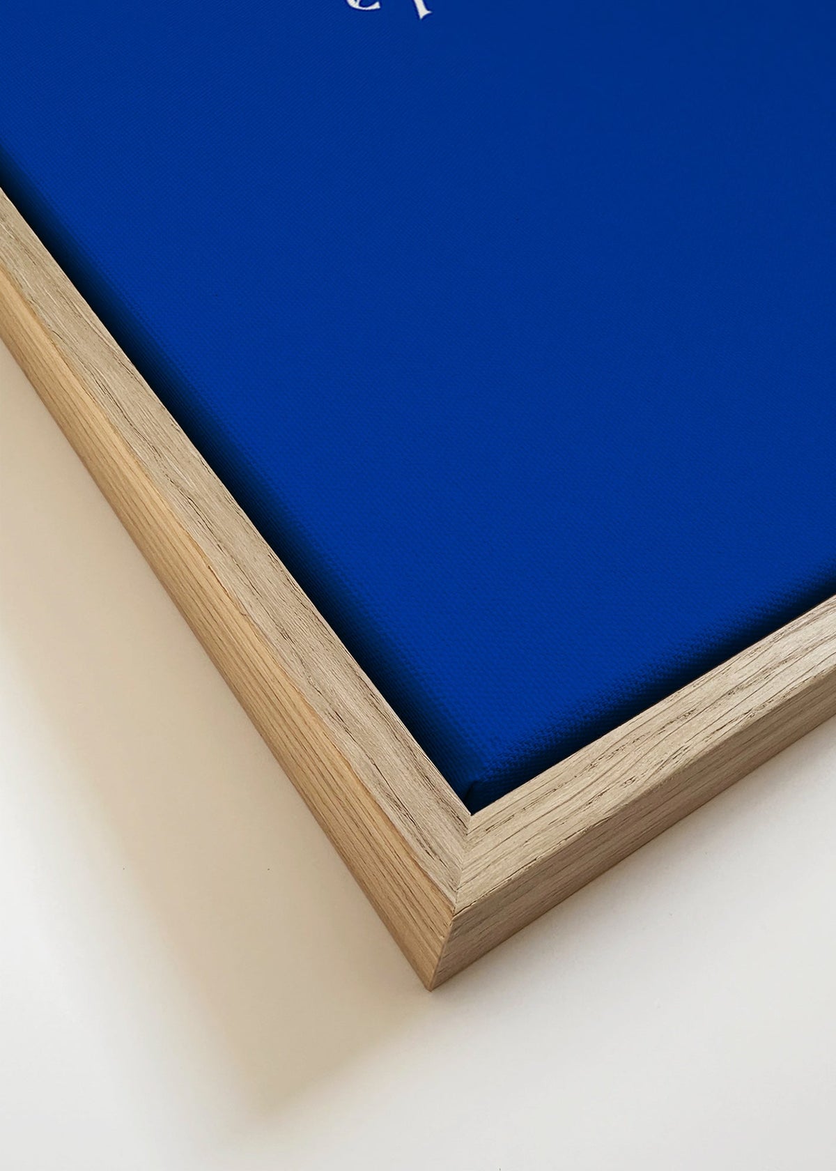 Ilustração smile tipográfica azul – Canvas detail
