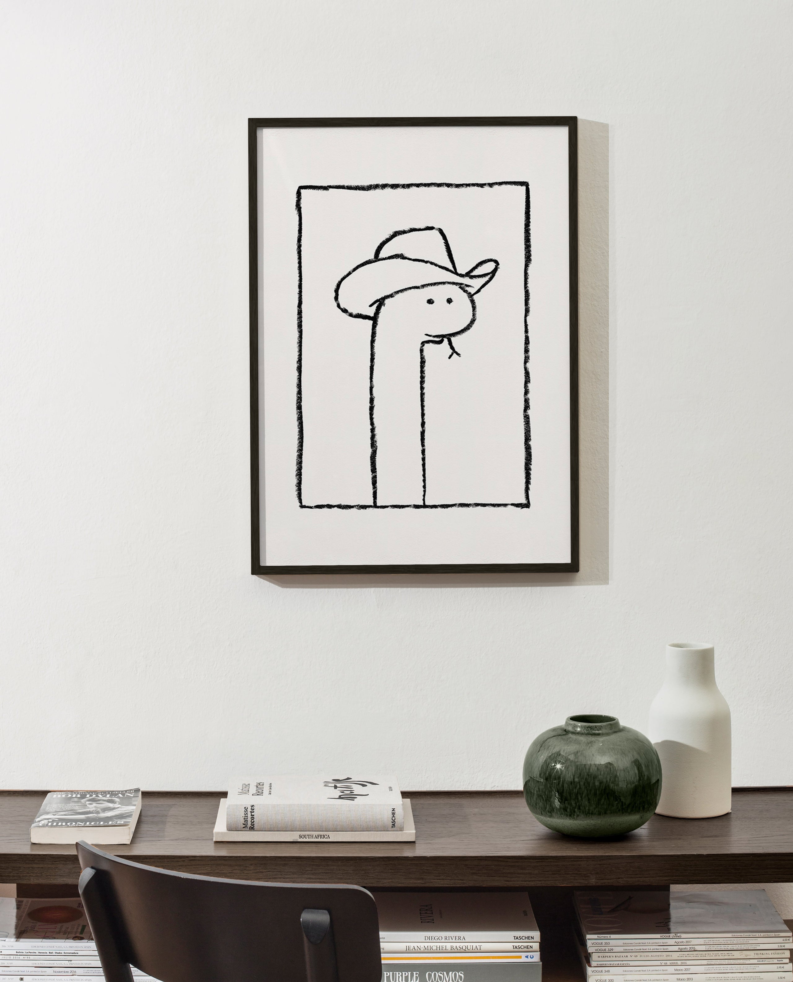 Ilustración de serpiente con sombrero – Product2