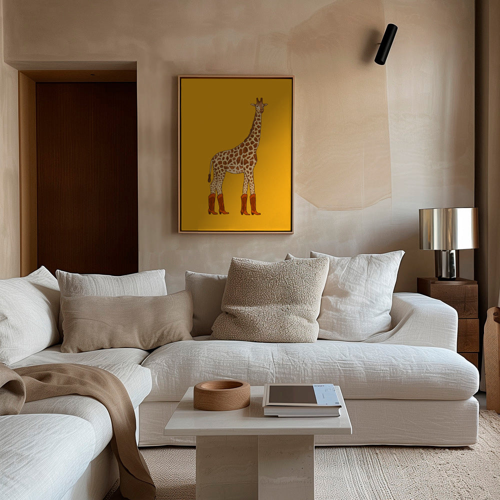 Cuadro jirafa con botas vaqueras – Canvas2