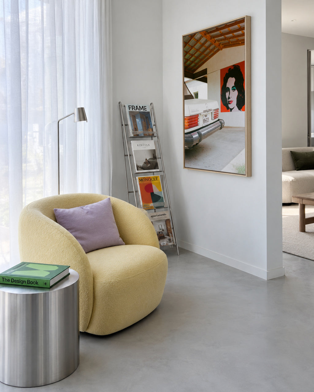 Marfa Texas - Framed canvas in an interior
