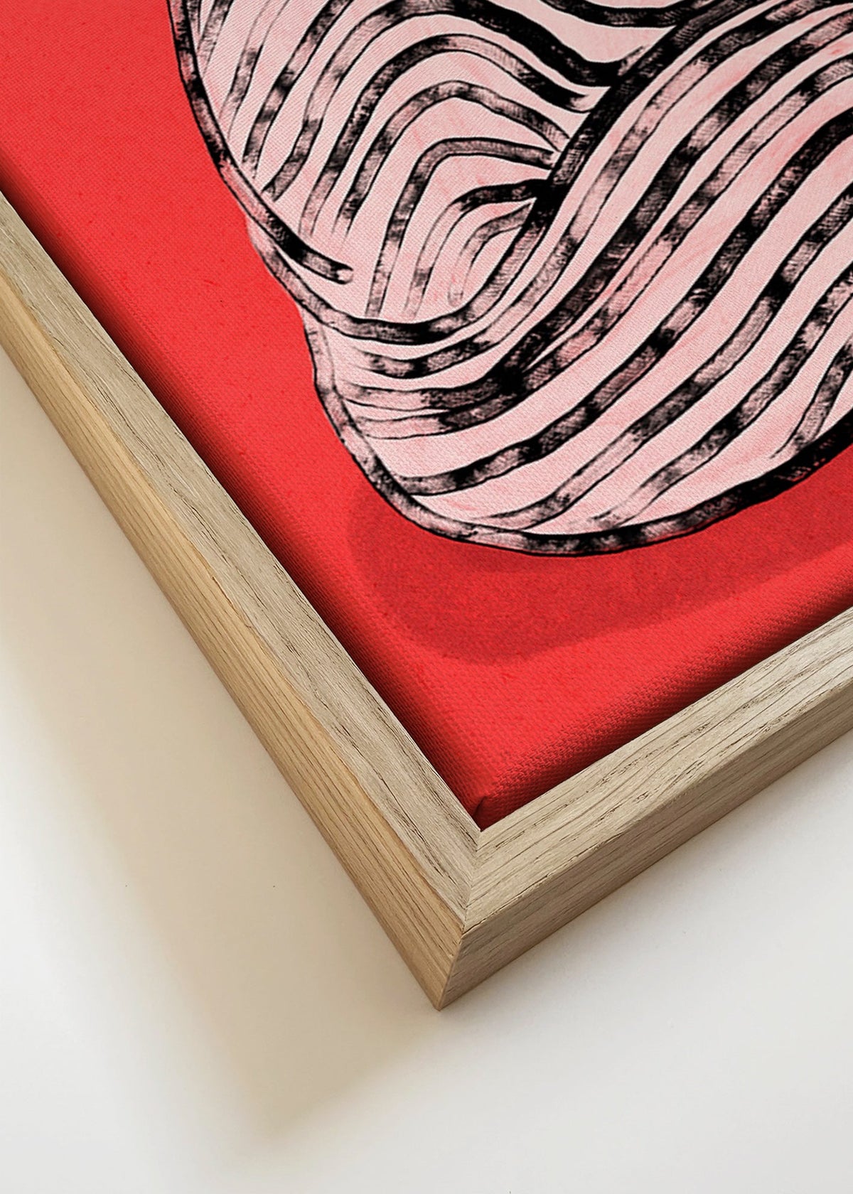Pôster gato riscado gráfico – Canvas detail