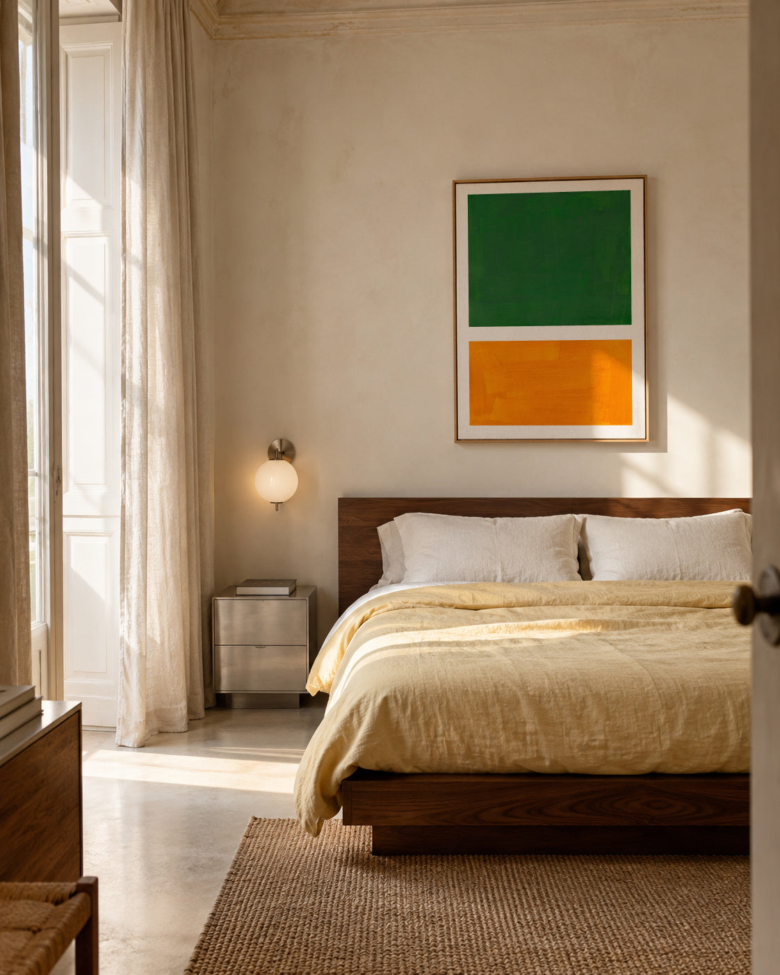 Colourfield 11 - Framed canvas in an interior