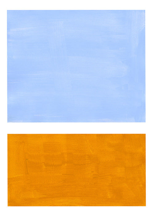 Quadro abstrato com blocos de cor
