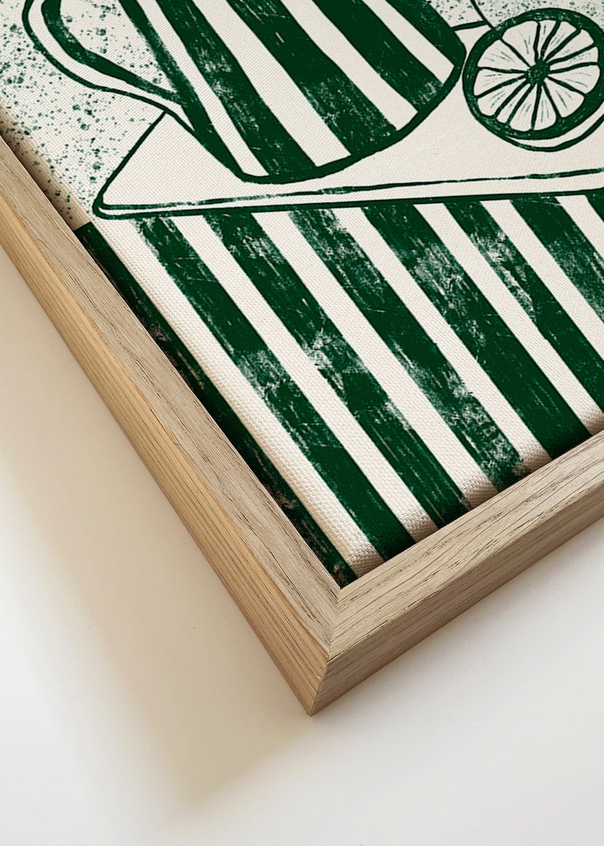 Arte para cozinha: jarra e limão – Canvas detail
