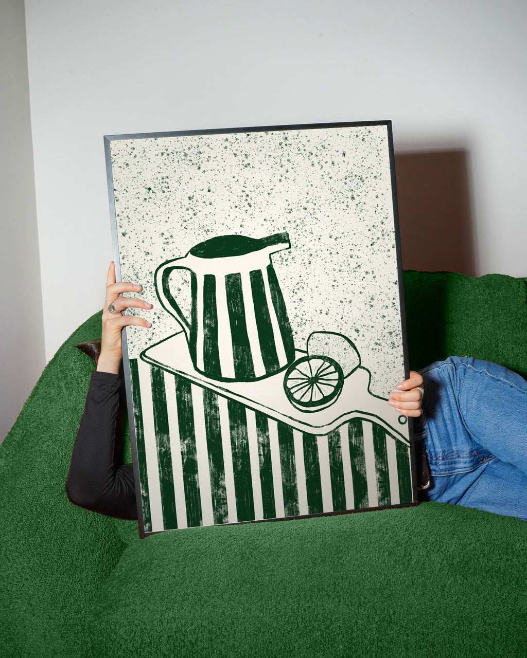 GREEN SERVED - Framed poster detail