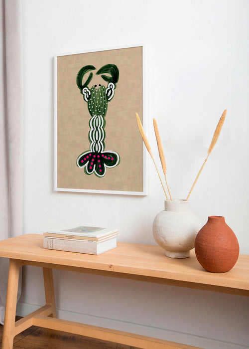 Ilustração de lagosta verde – Product1