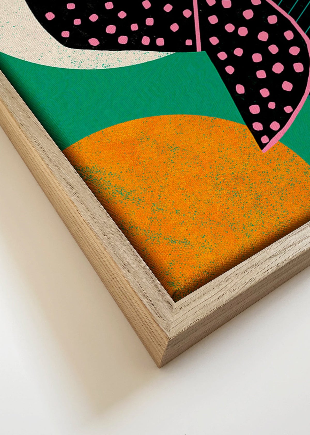 Ilustração músico de trompete sob a lua – Canvas detail