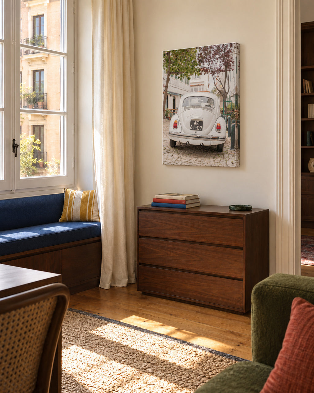 Driving Cascais - Unframed canvas in an interior