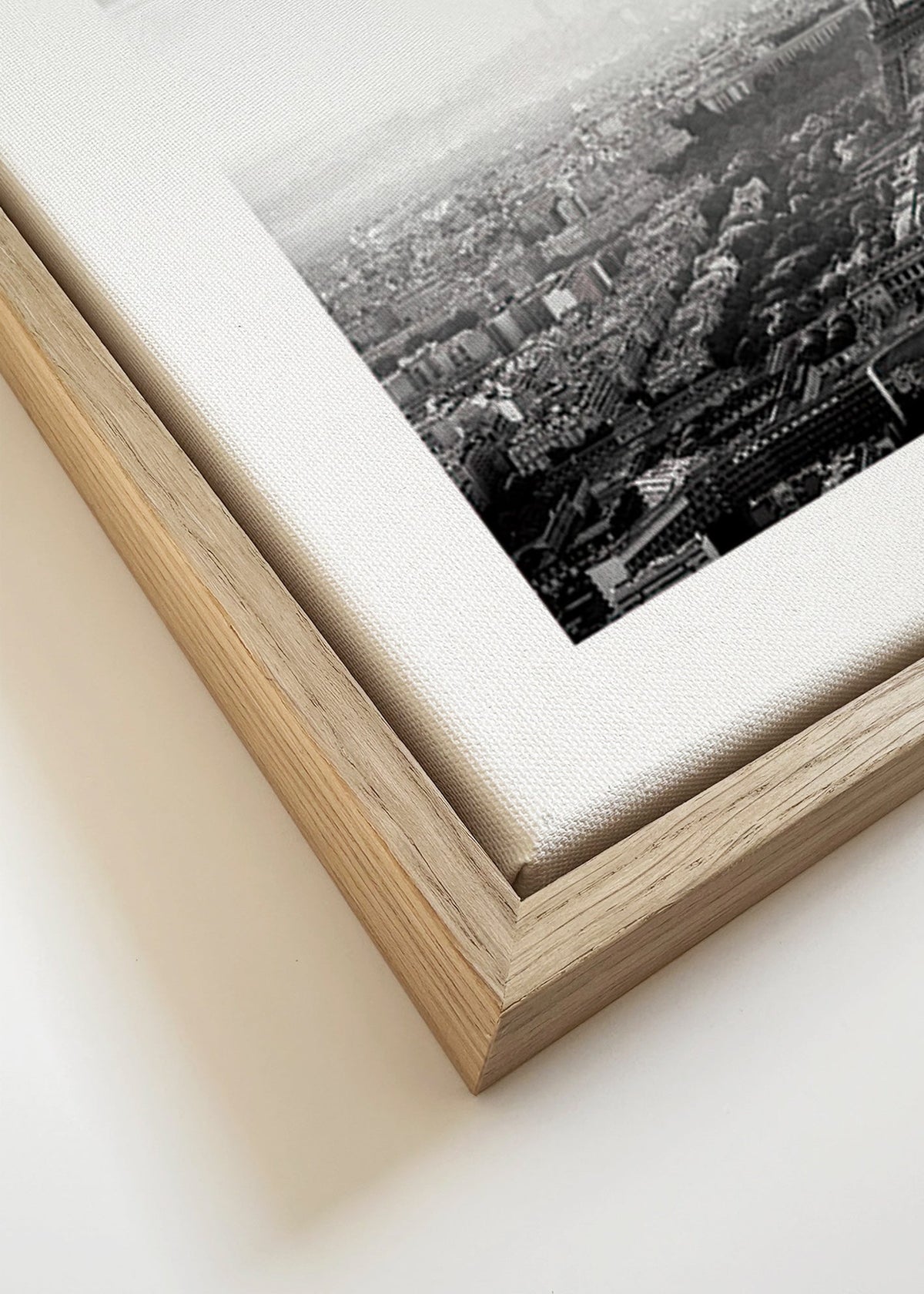 Arte para cozinha: Torre Eiffel monocromática – Canvas detail