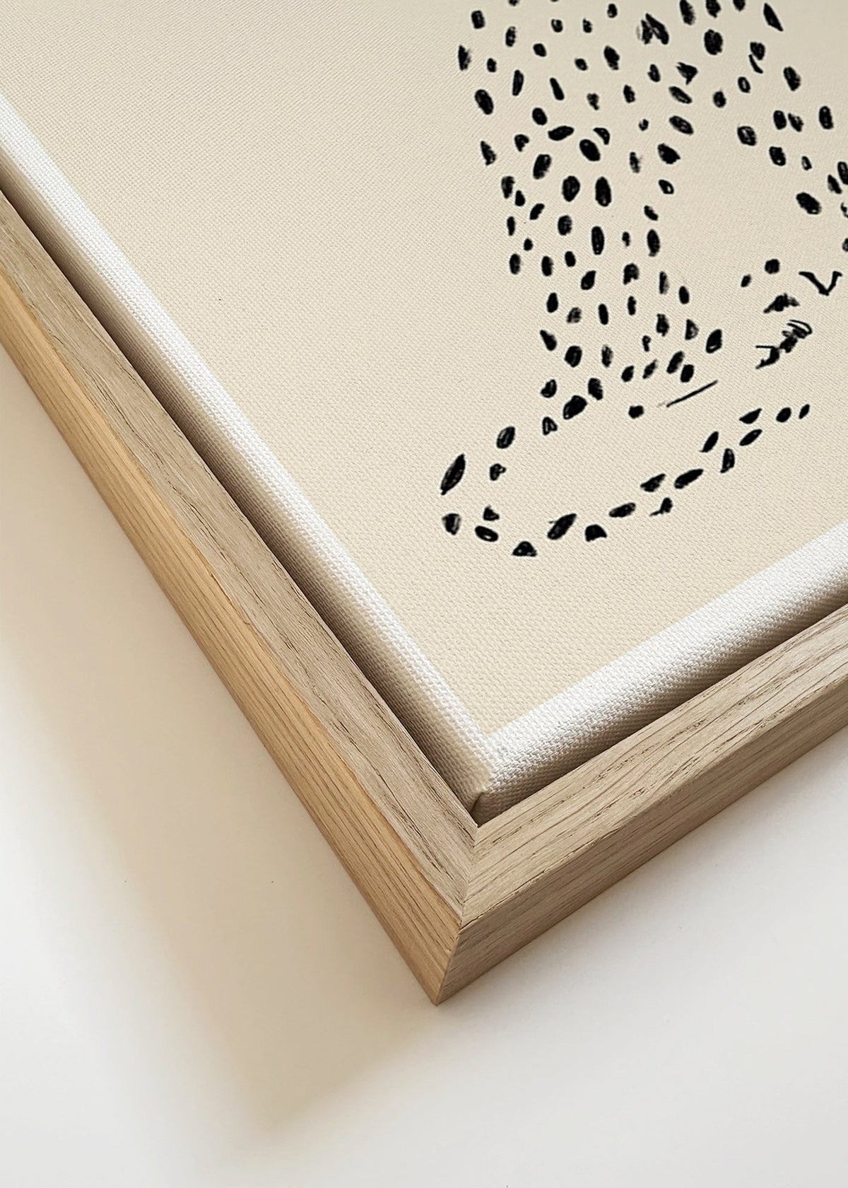 Guepardo minimalista – Canvas detail