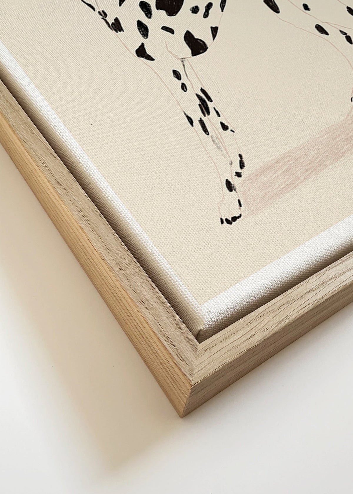 Quadro dálmata arte linear minimal – Canvas detail