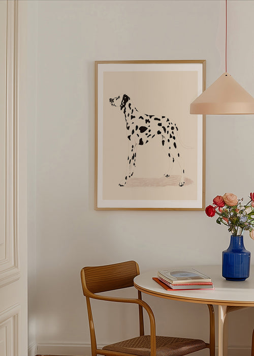 Quadro dálmata arte linear minimal – Product1