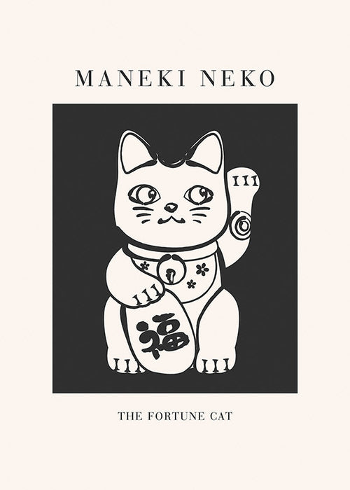 Ilustração Maneki Neko