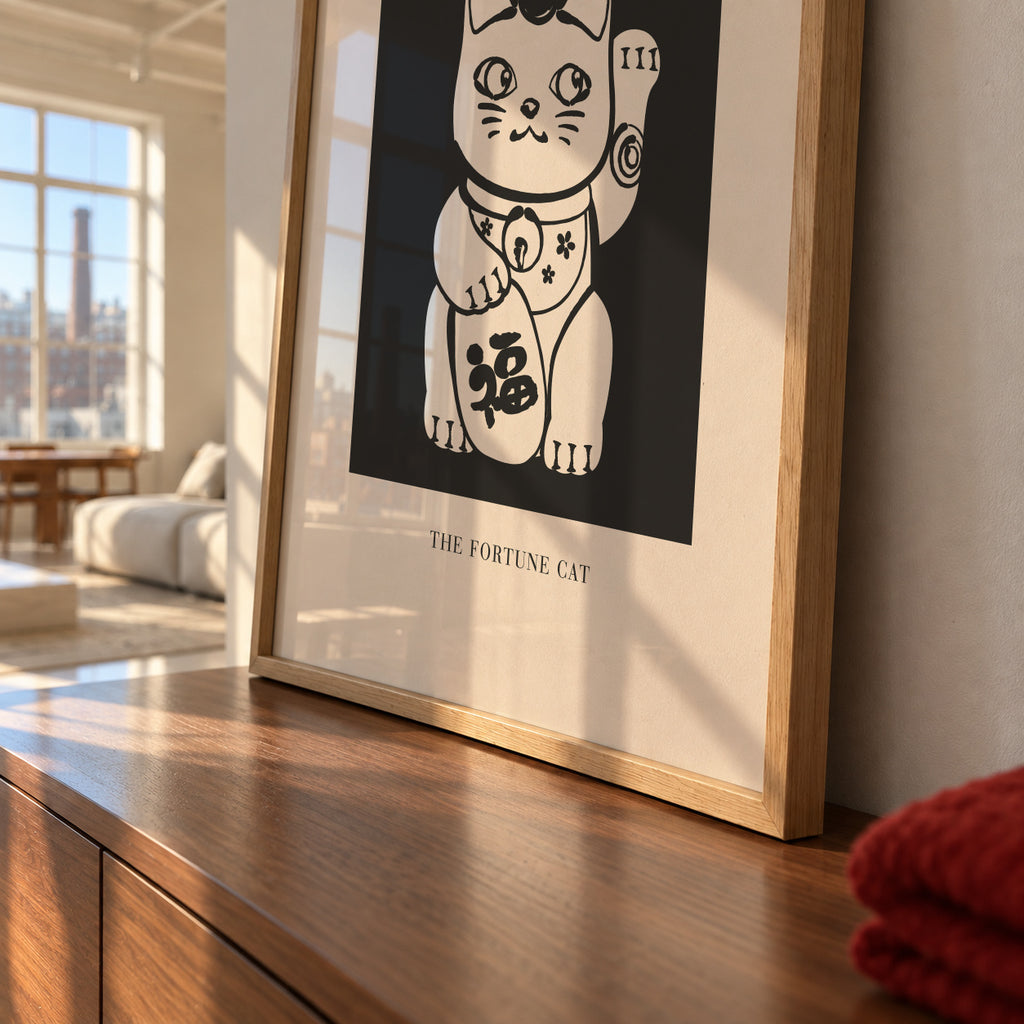 Manekineko - Framed poster detail