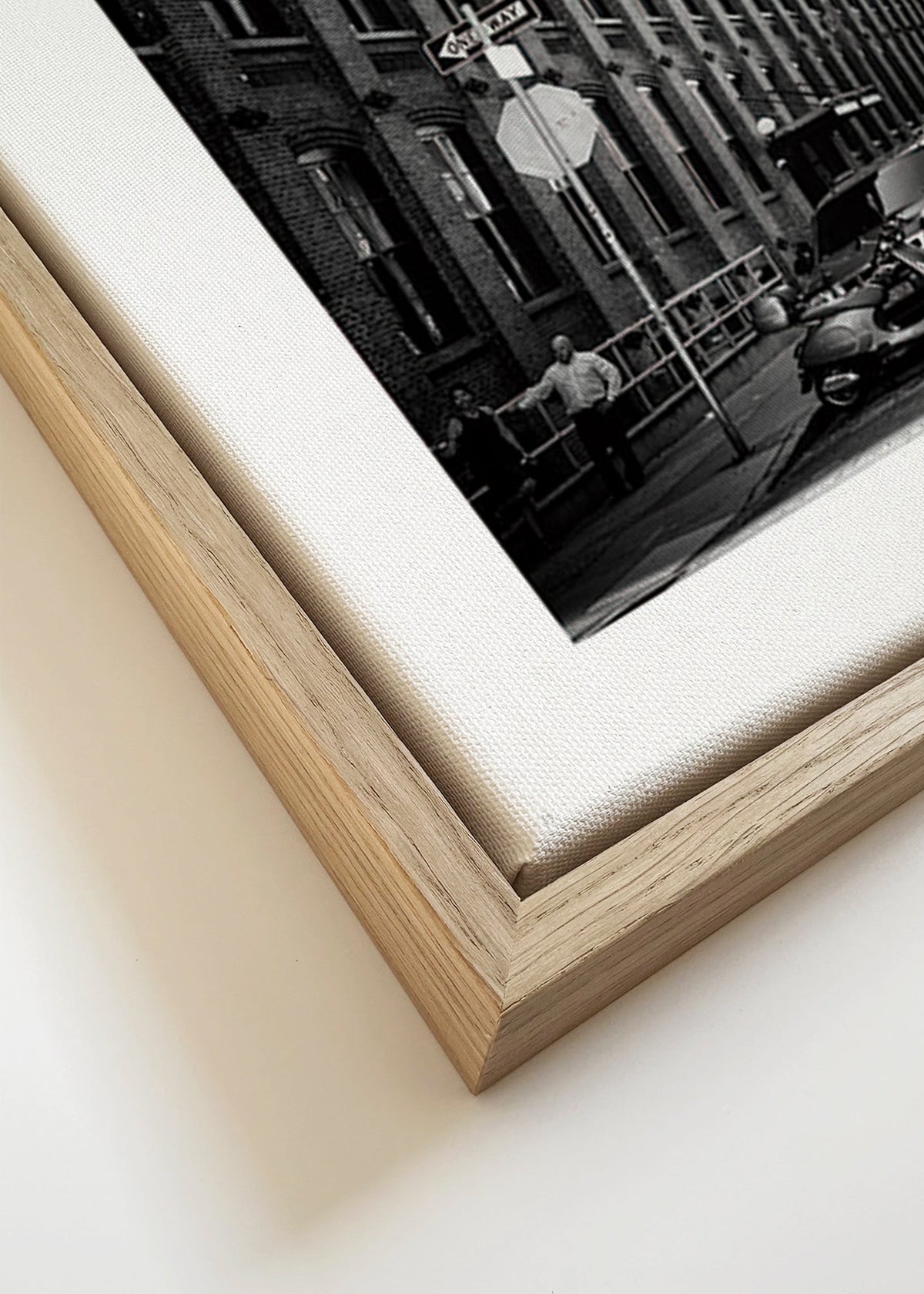 Arte para cozinha: Ponte Manhattan a preto e branco – Canvas detail