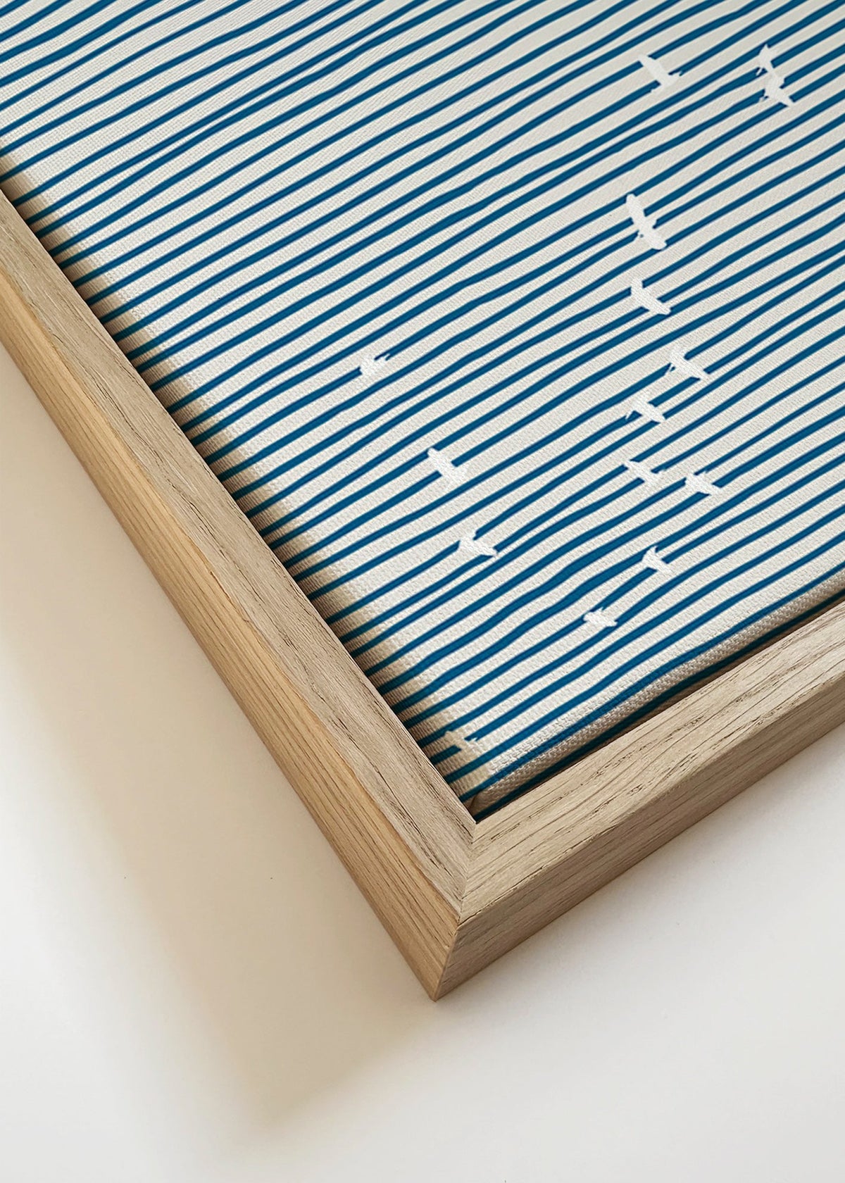 Quadro paisagem com velas minimalistas – Canvas detail