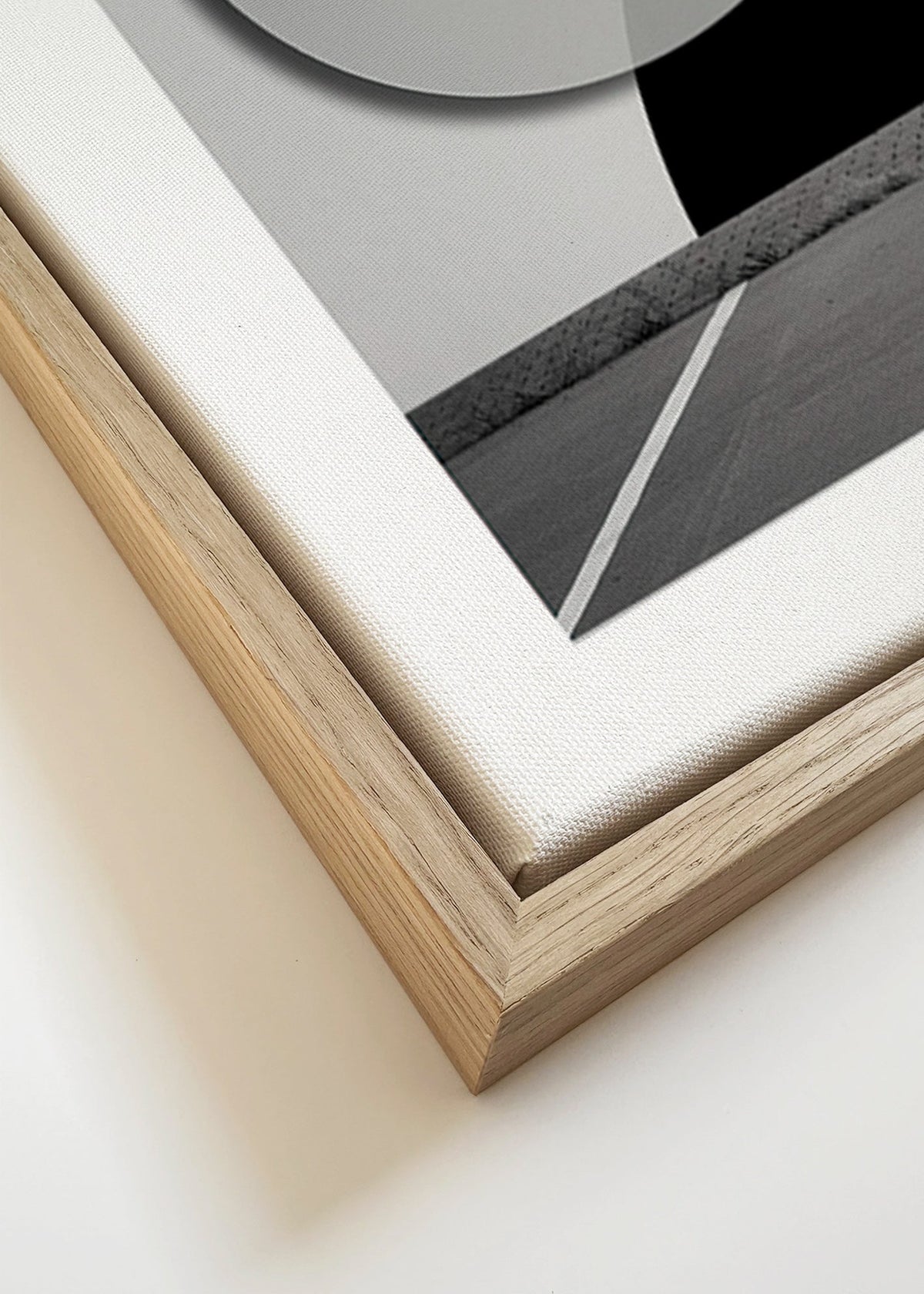 Fotografia Porsche 911 com mural geométrico – Canvas detail