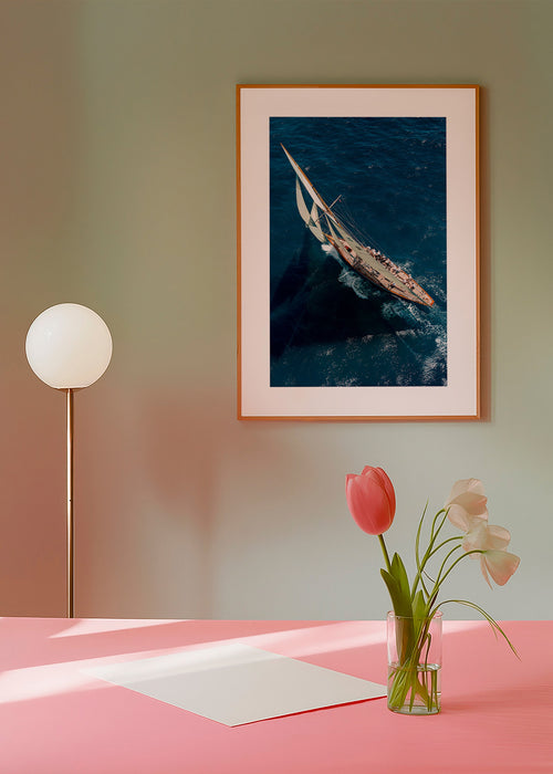 Fotografia de veleiro clássico em regata – Product1