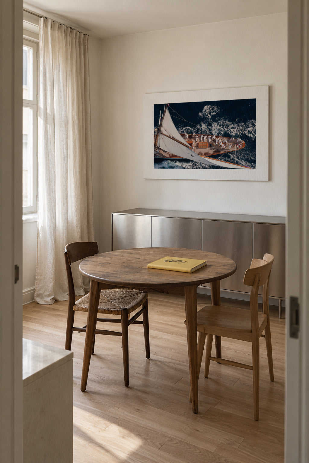 Above Moonbeam - Unframed canvas in an interior