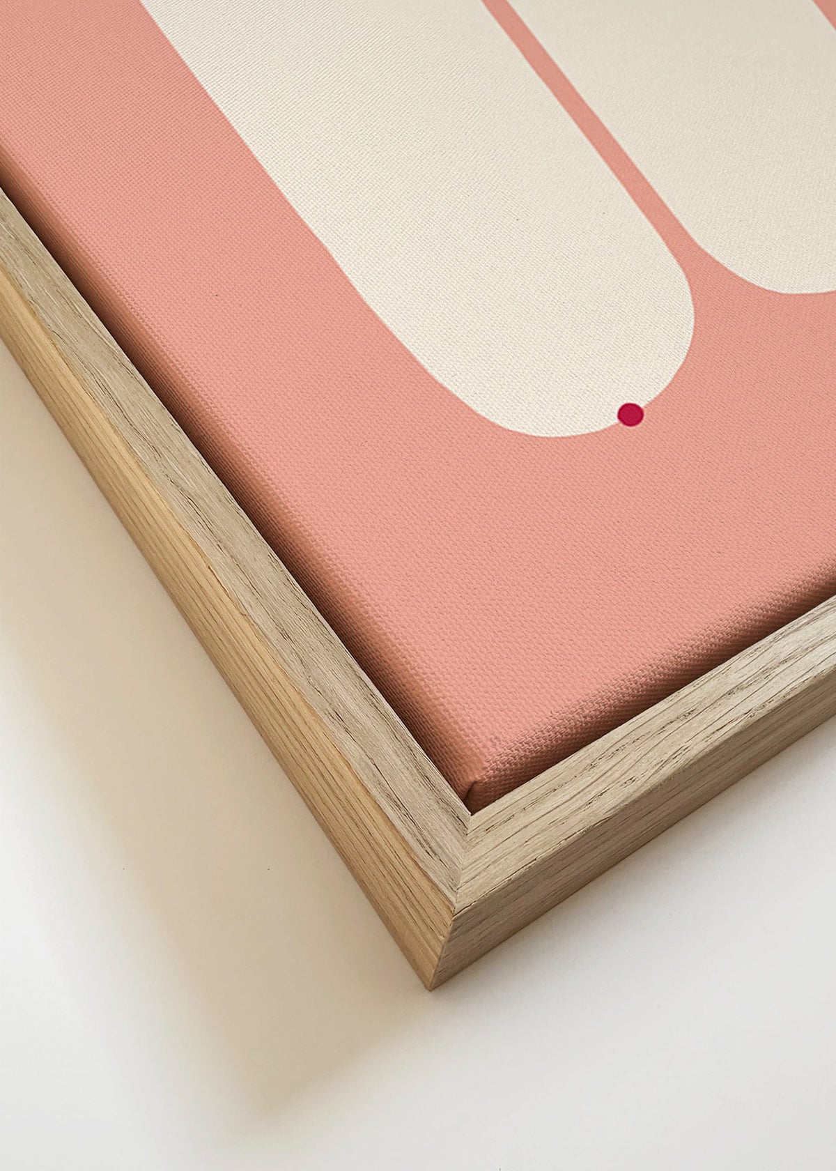 Ilustração feminina minimalista rosa – Canvas detail