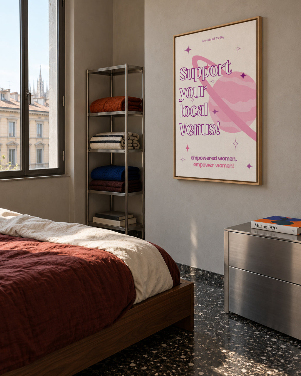 Promoting Female Empowerment - Framed canvas in an interior