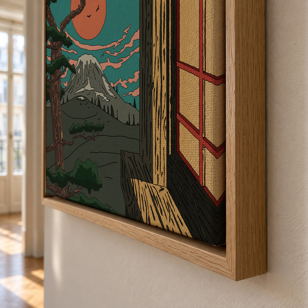 Sunset Over Serenity - Framed canvas detail