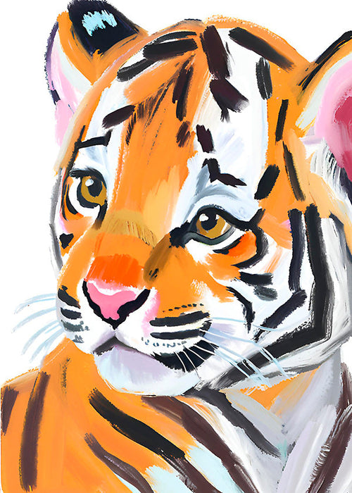 Quadro tigre ilustração retrato