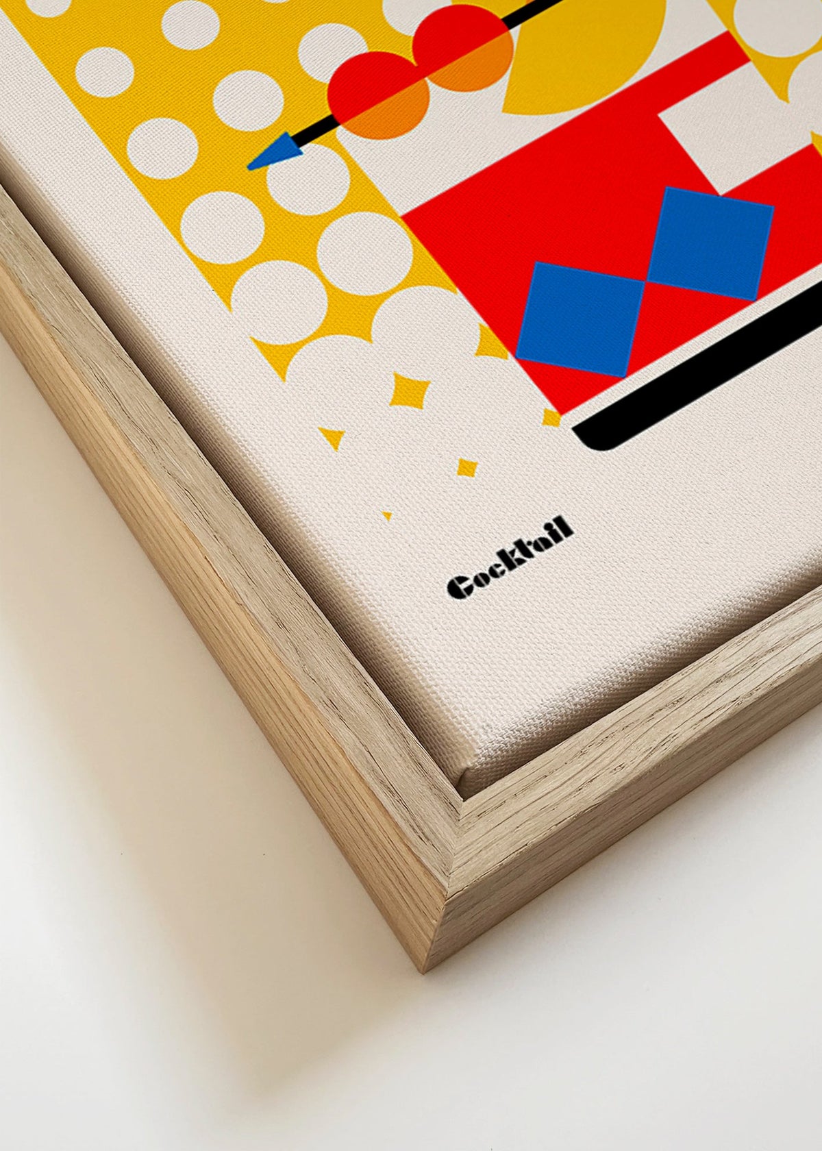 Arte para cozinha Old Fashioned estilo Bauhaus – Canvas detail