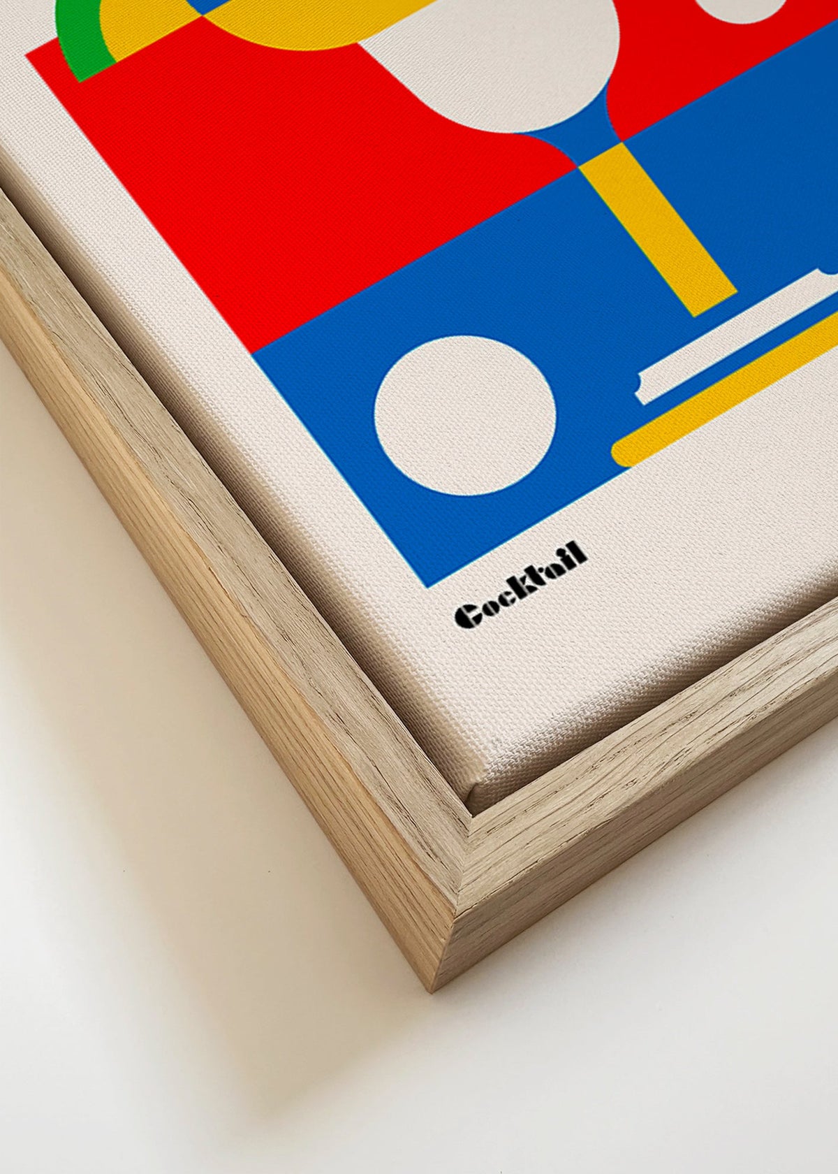 Arte para cozinha Margarita Bauhaus cocktail – Canvas detail