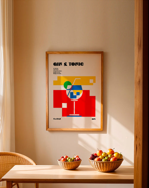 Arte para cozinha Gin Tonic Bauhaus – Product1