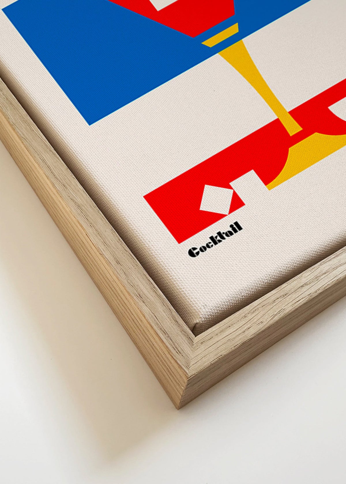 Arte para cozinha Cosmopolitan geométrico – Canvas detail