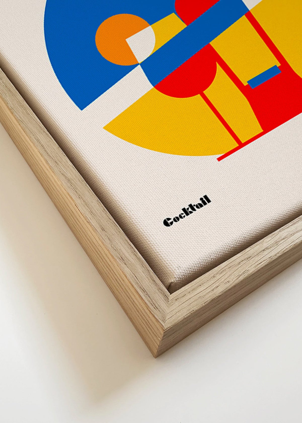Arte para cozinha Aperol Spritz geométrico – Canvas detail