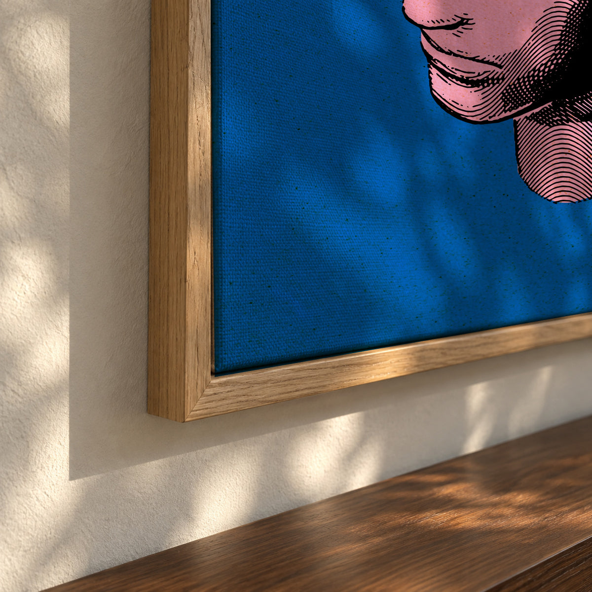 Inner Space Final - Framed canvas detail