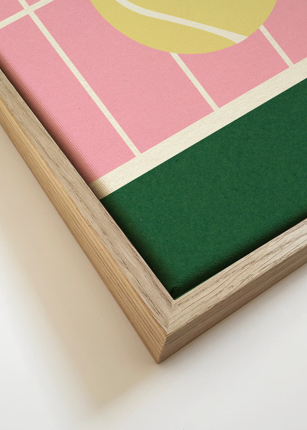 Tennis Kitchen - Framed canvas detail