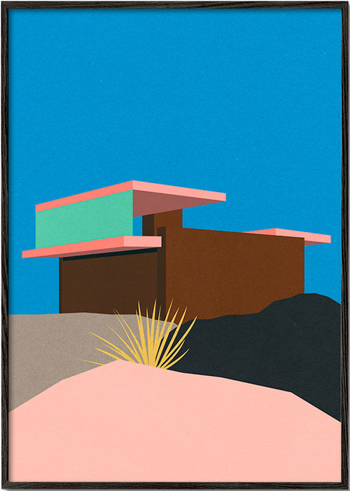 Ilustração casa do deserto – Black Frame