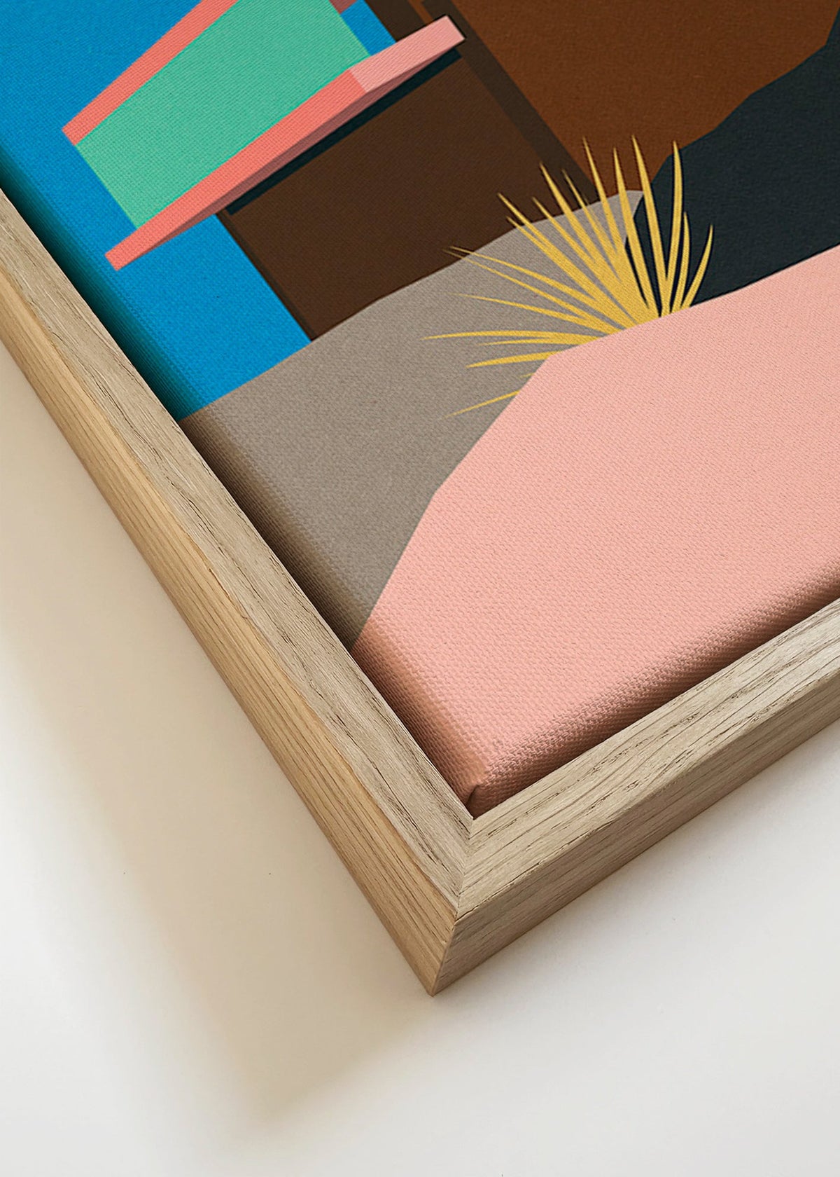 Ilustração casa do deserto – Canvas detail