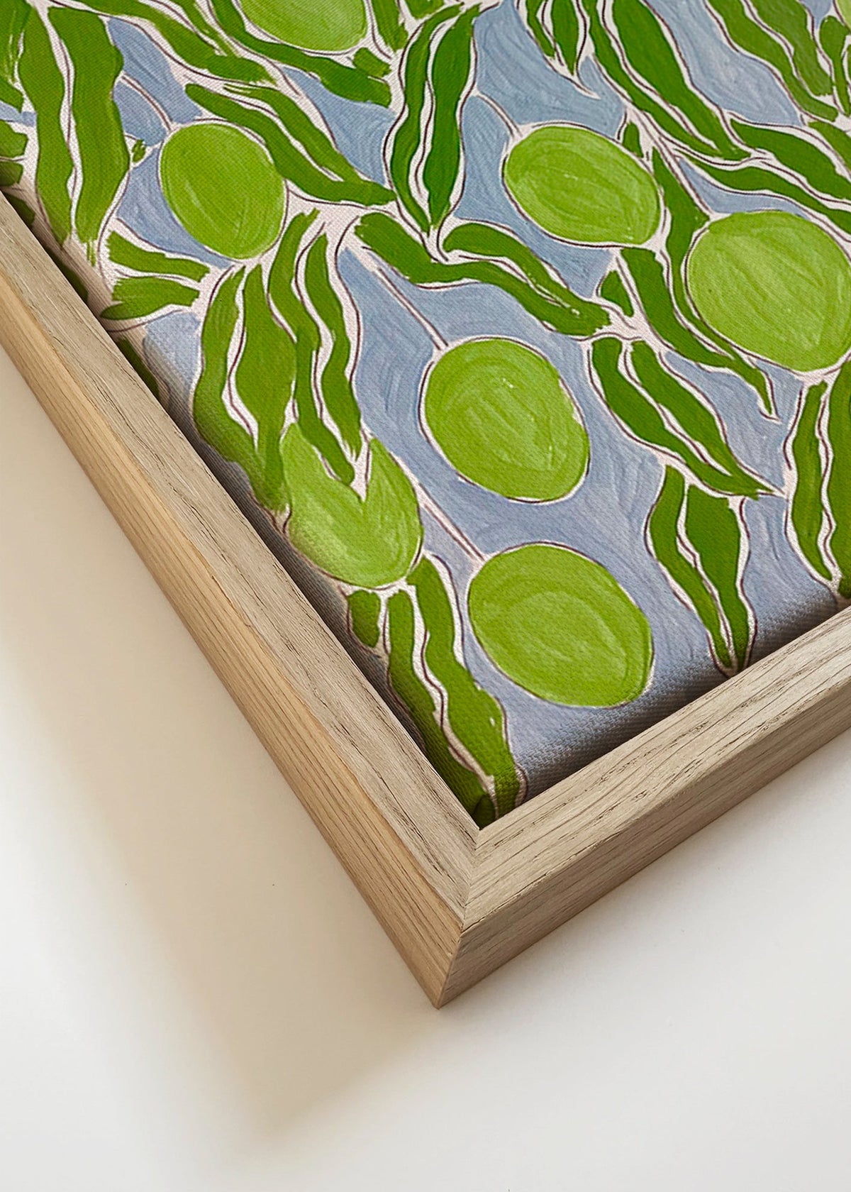 Arte para cozinha com mangas verdes – Canvas detail