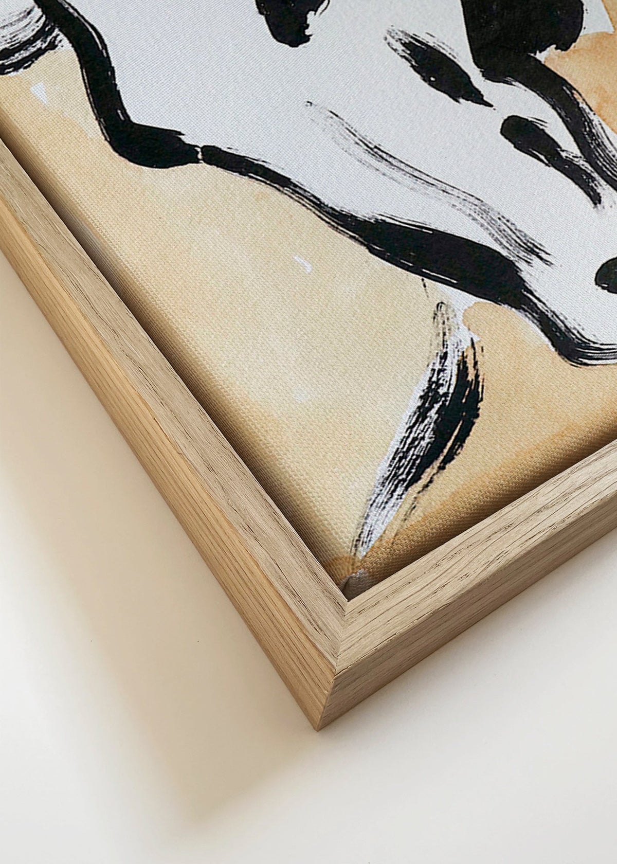 Cavalo em tinta gestual – Canvas detail