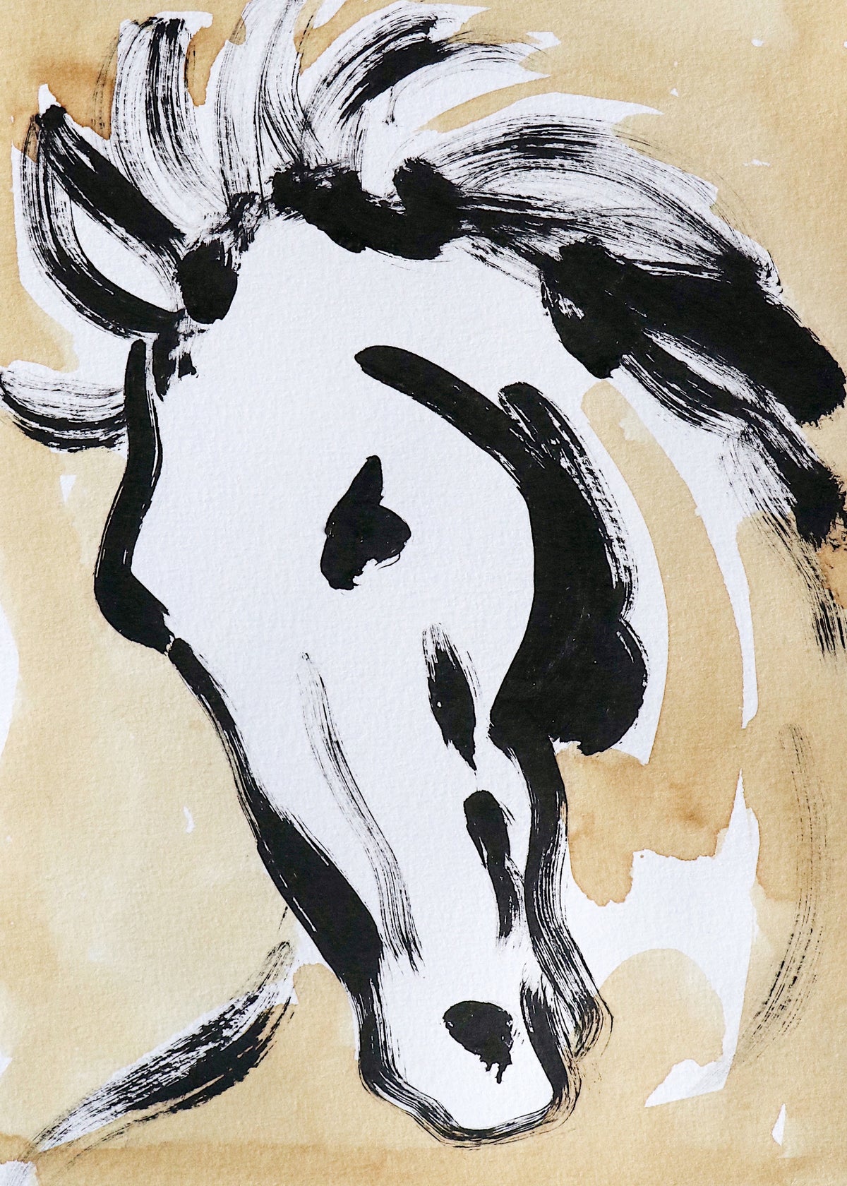 Stirring Equine Flow - Unframed art print