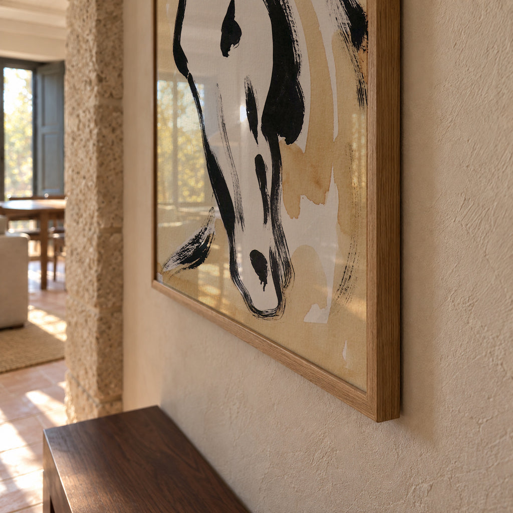 Stirring Equine Flow - Framed poster detail