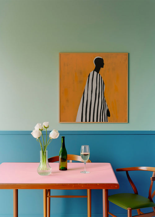 Arte abstrata com figura de perfil – Product1